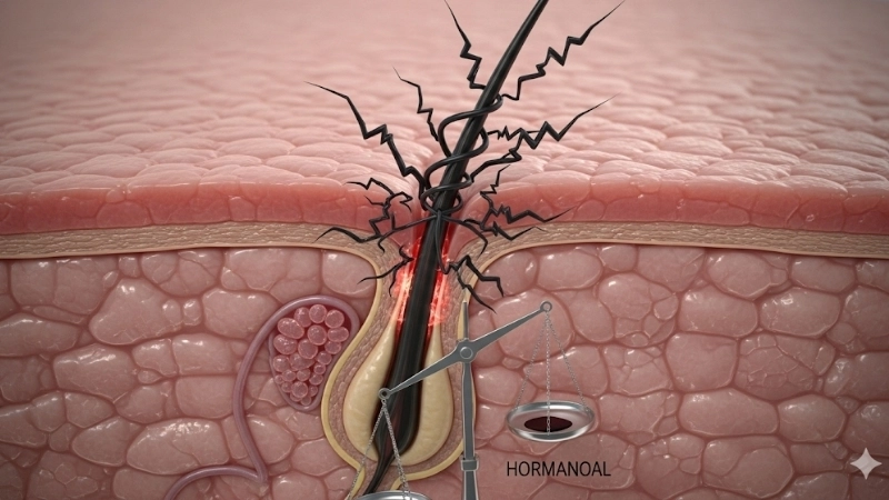  Ảnh hưởng của hormone và stress đến sức khoẻ của nang lông