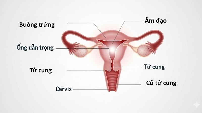  Cấu tạo hệ sinh sản nữ và vai trò quan trọng của tử cung