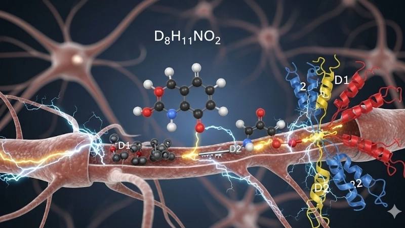 Cấu trúc hóa học của Dopamine ảnh hưởng đến hệ thần kinh