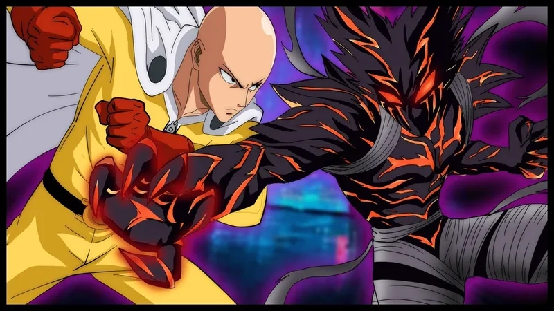 Ngắm chi tiết manga với manga one punch man saitama vs garou