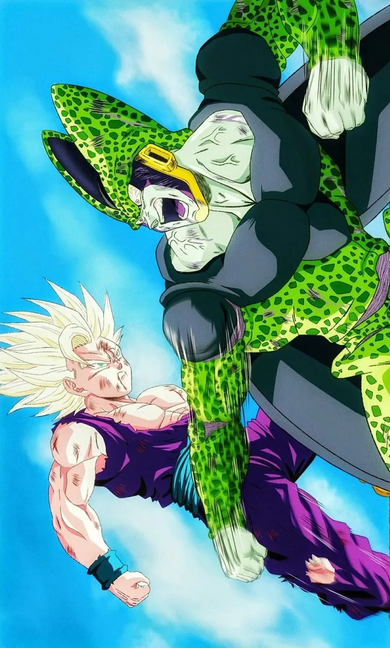 Thử thách kịch tính cell vs gohan