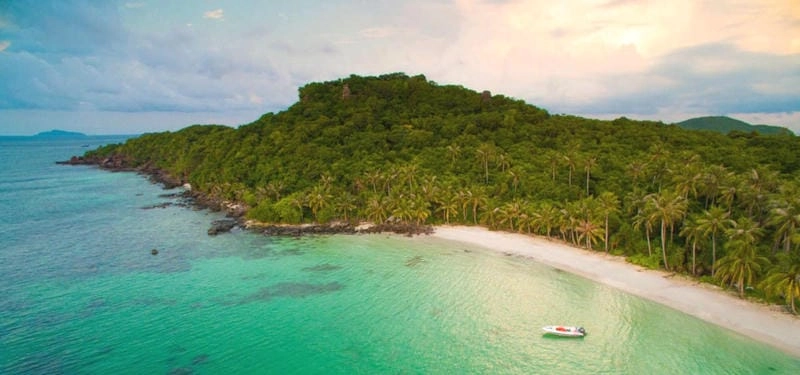 Ngắm hoàng hôn Hòn Mây Rút