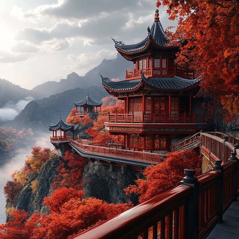 Tận hưởng phong cảnh đẹp trung quốc hùng vĩ