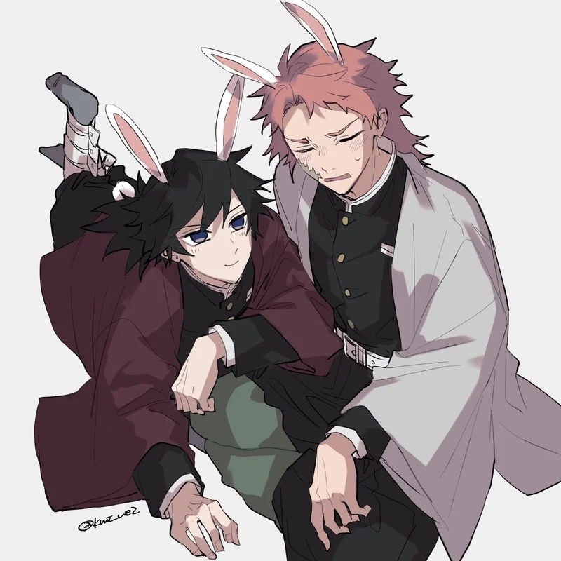 Thêm sự dễ thương với sabito x giyuu cute