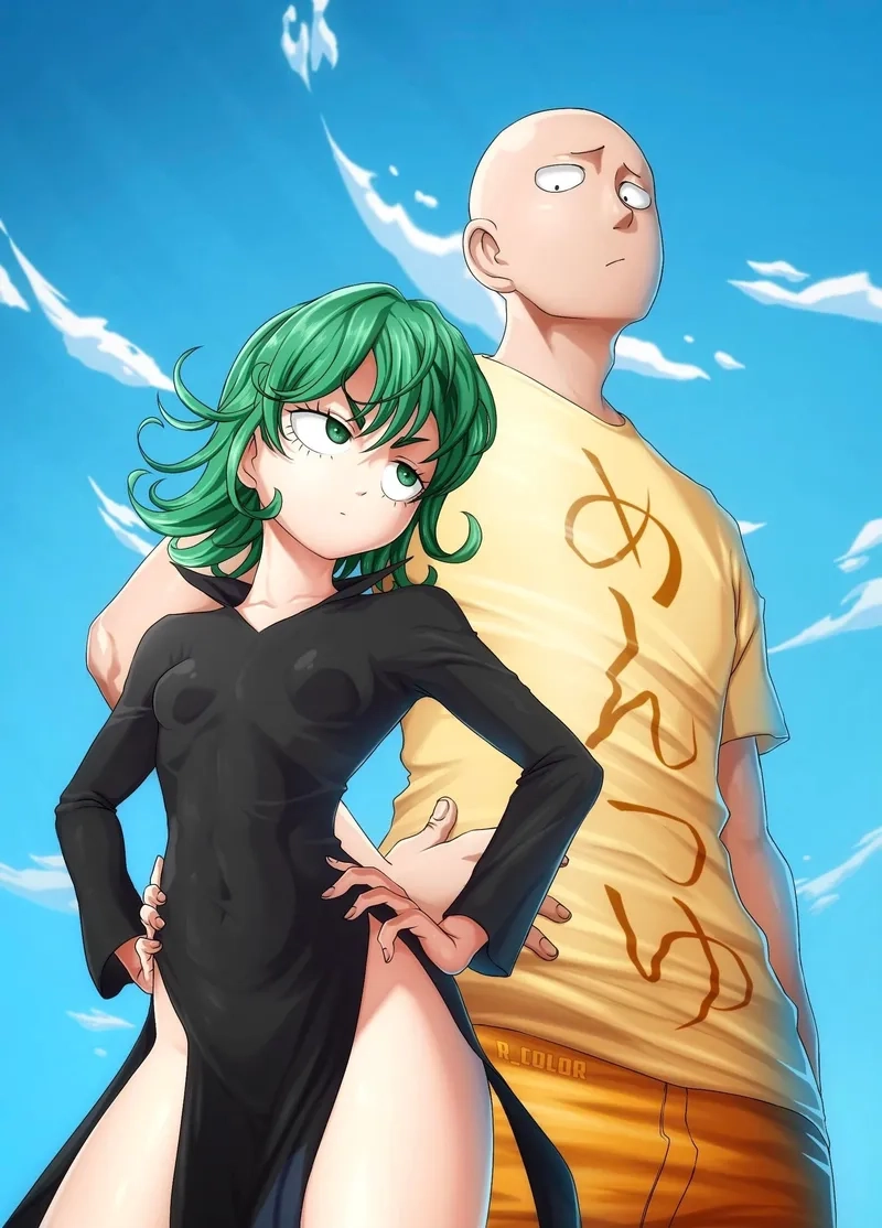 Ngắm bộ đôi siêu năng lực saitama x tatsumaki