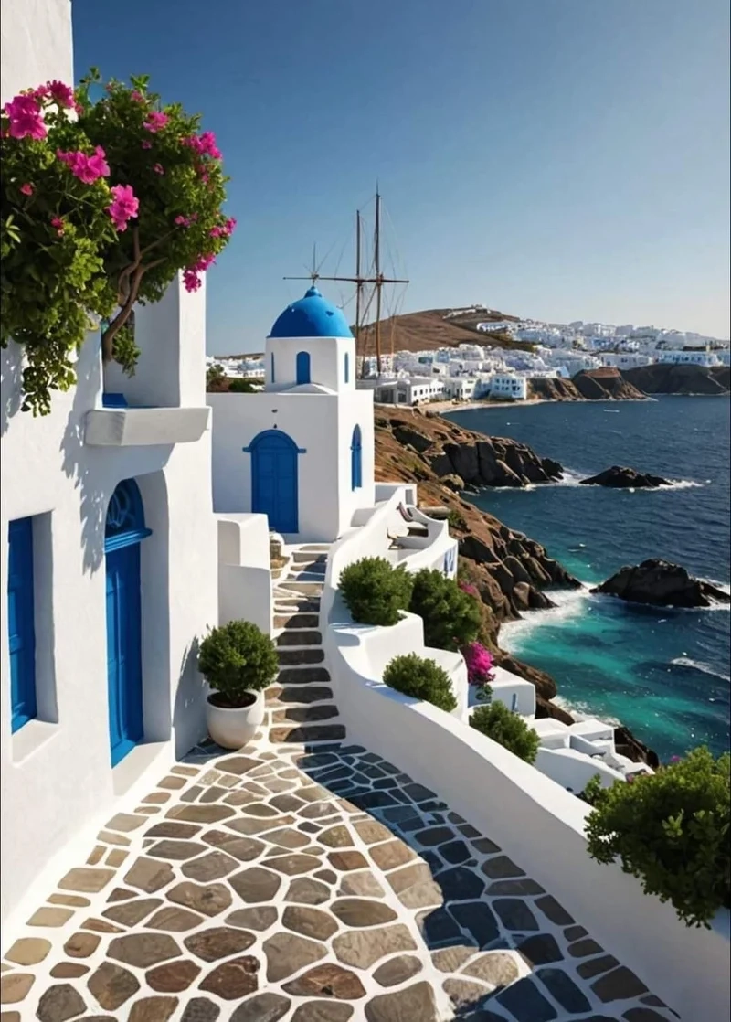 Khám phá vẻ đẹp hiếm có của hòn đảo santorini hy lạp