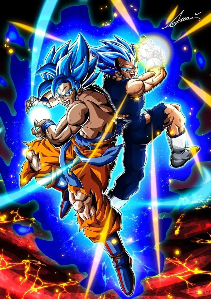 Trận đấu hoành tráng giữa vegeta vs goku