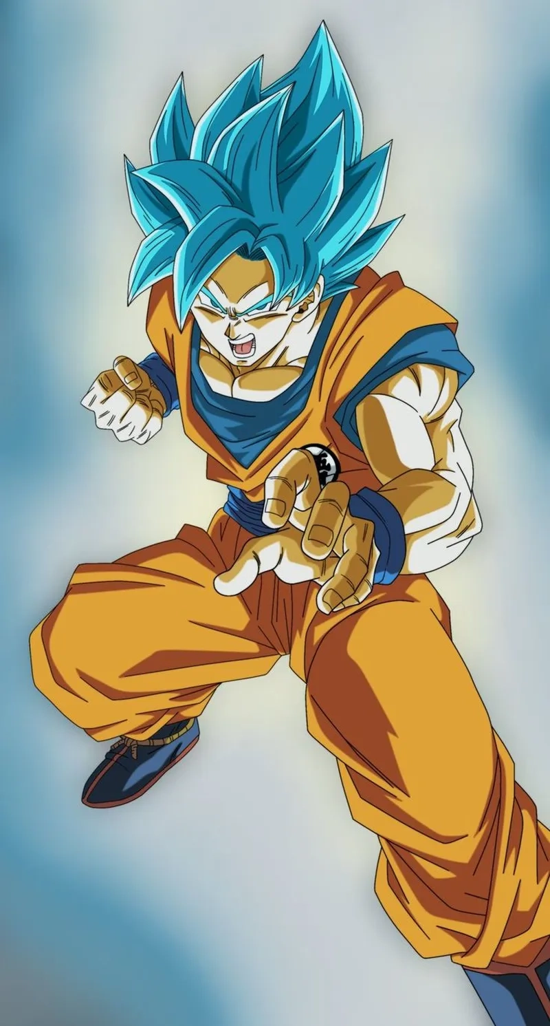 Lưu giữ hình ảnh sống động từ goku blue hair