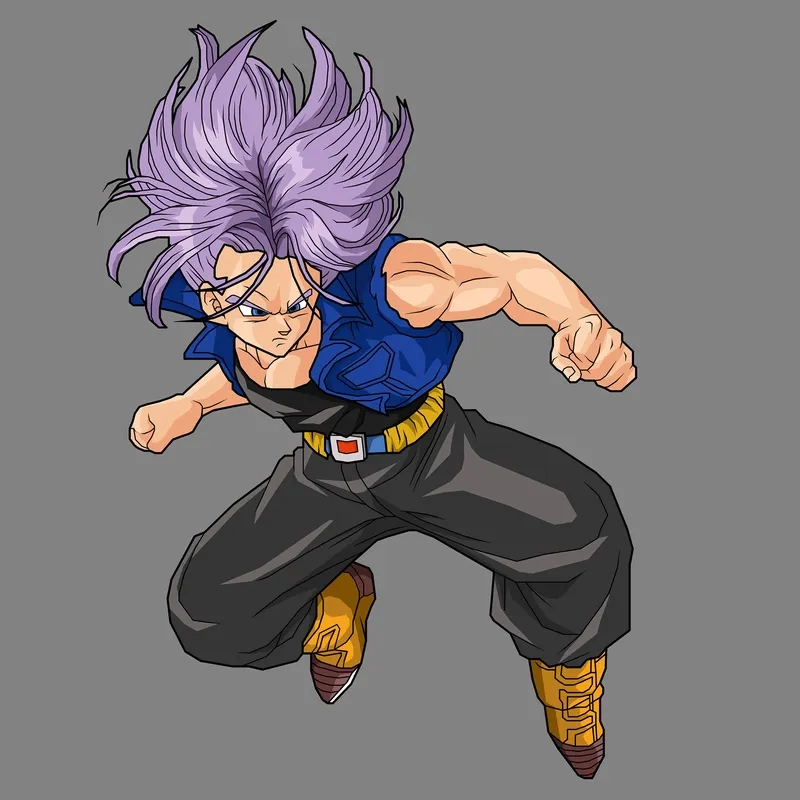Ngắm nhìn biểu cảm mạnh mẽ với super saiyan rage trunks