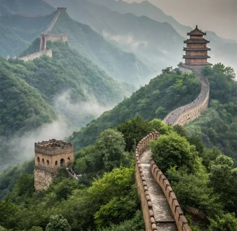Ghi lại khoảnh khắc tuyệt vời với hình ảnh vạn lý trường thành