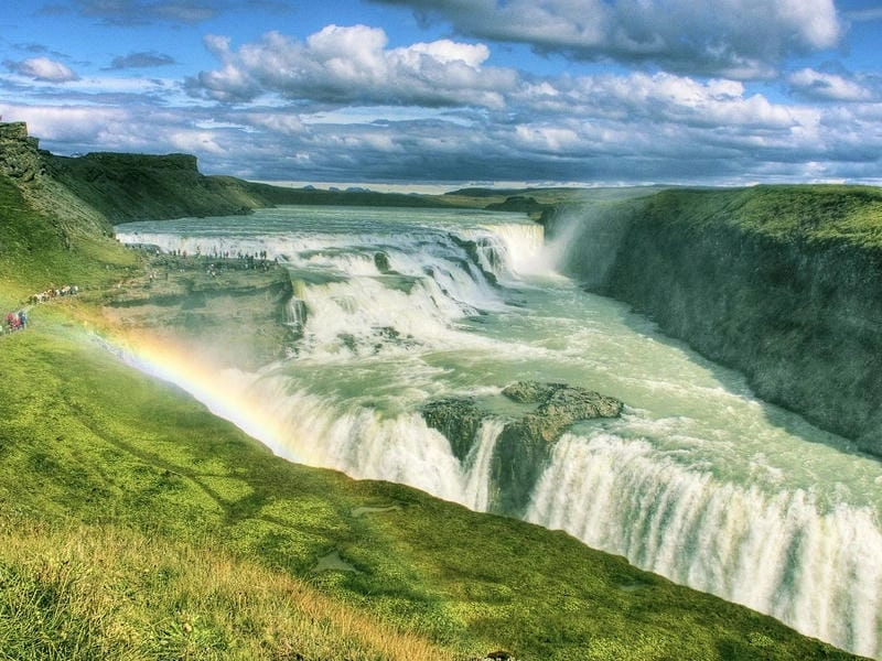 Địa danh thác Gullfoss là biểu tượng Iceland