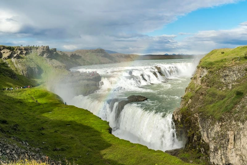 Thác Gullfoss du lịch nổi bật của Iceland