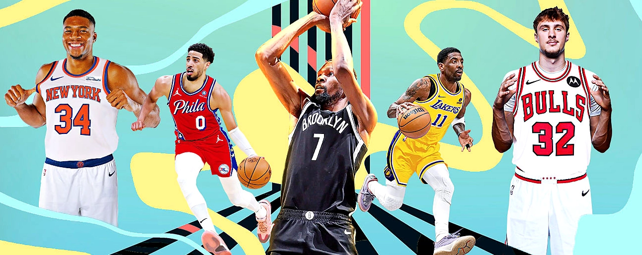 Giannis Antetokounmpo, Tyrese Haliburton, Kevin Durant, Kyrie Irving và Cooper Flagg cùng nhau