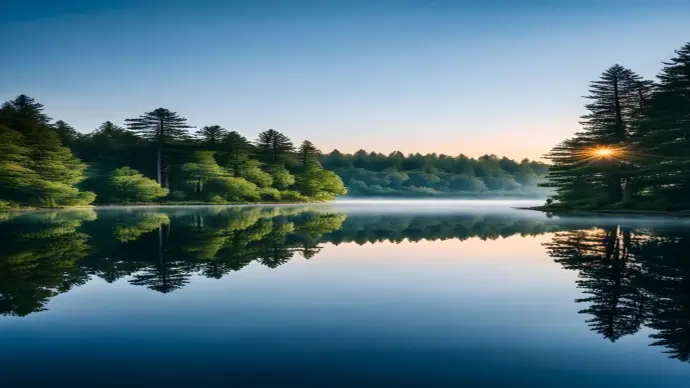 Hình nền thiên nhiên cho iPhone xanh mát, thư giãn tuyệt vời