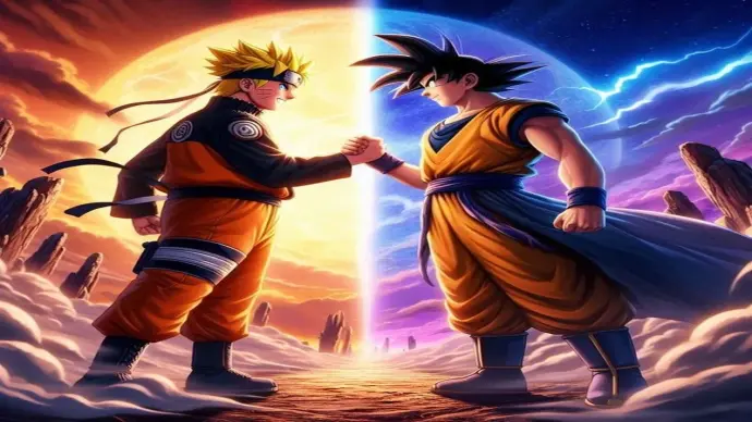 Ảnh Son Goku và nhân vật khác thể hiện sức mạnh vượt trội