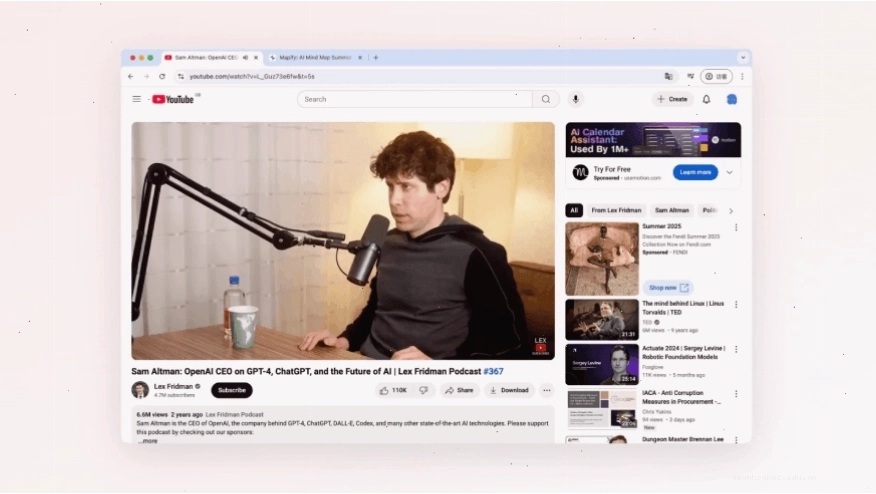 AI vẽ sơ đồ tư duy từ video YouTube