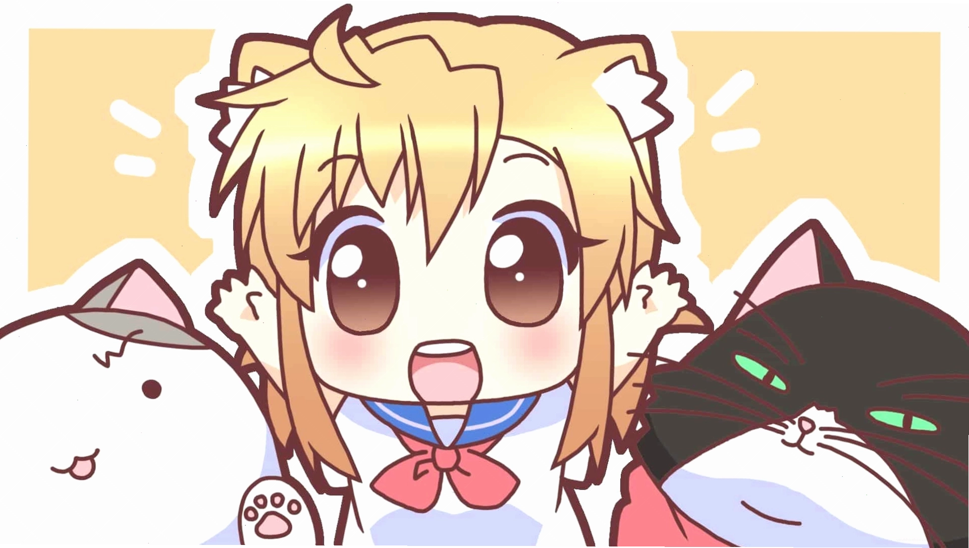Ảnh bìa anime chibi dễ thương và ngộ nghĩnh