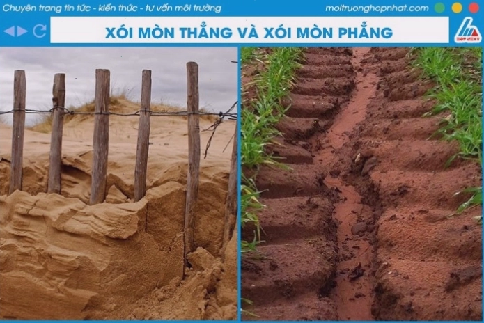 Ảnh minh họa xói mòn đất do nước mưa và dòng chảy bề mặt