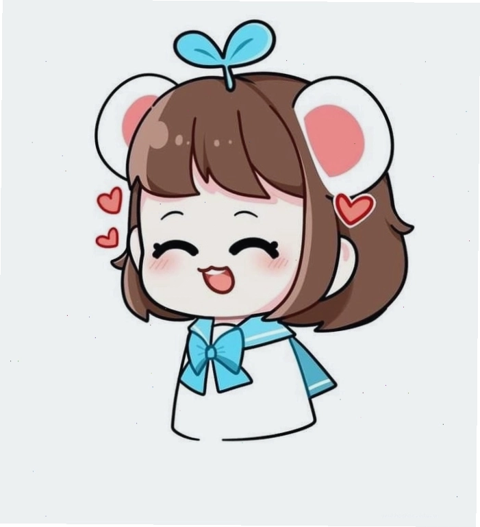 Ảnh nền hình Simmy chibi cute tươi sáng