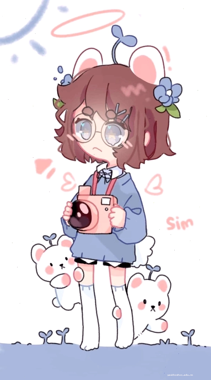 Ảnh nền Simmy anime chibi cute đáng yêu