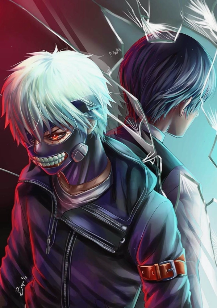 Anime boy buồn và ngầu, thể hiện cảm xúc sâu lắng