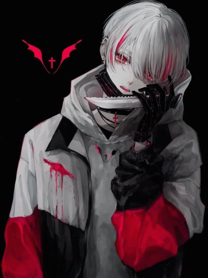 Anime nam ngầu lòi với nụ cười tự mãn