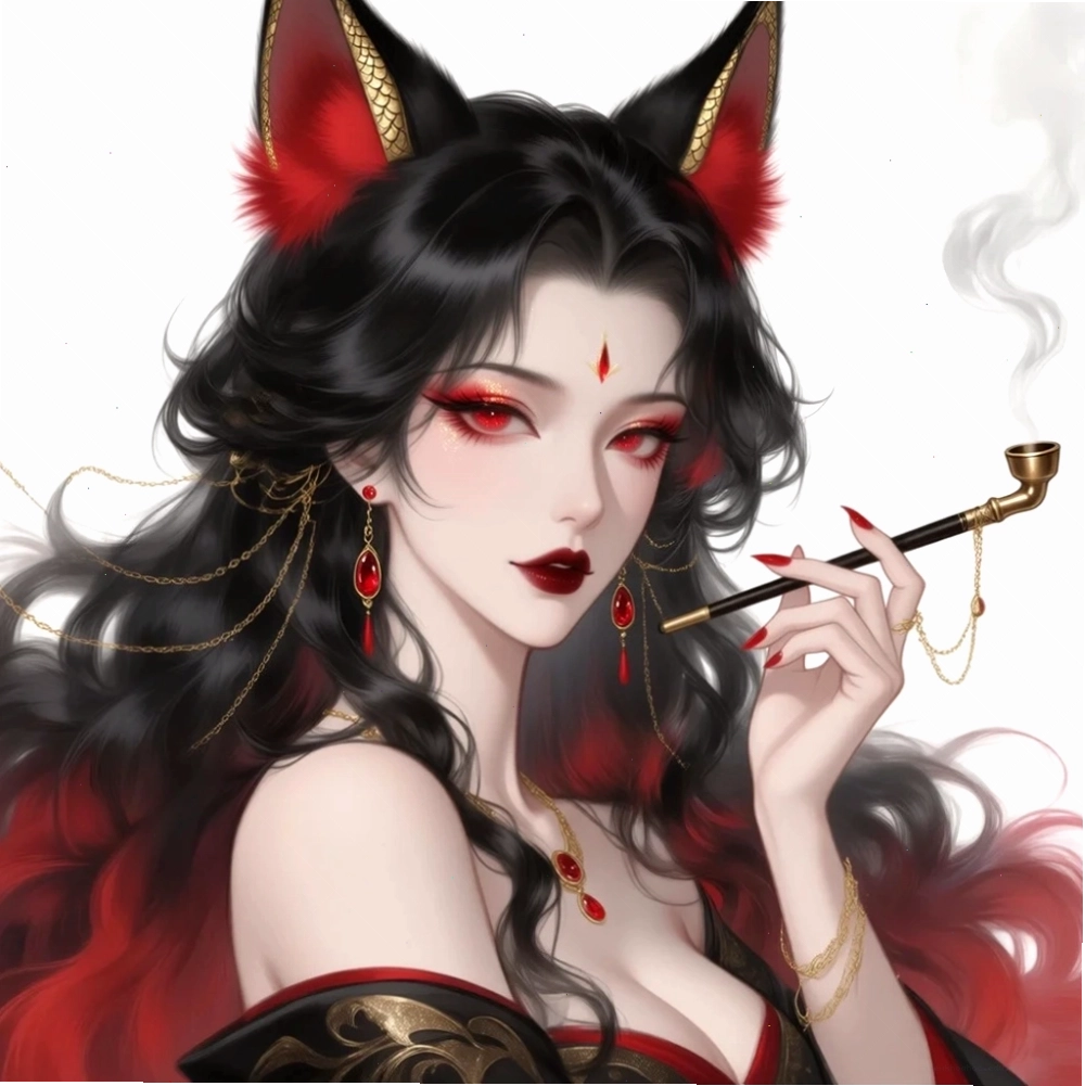 Anime nữ hồ ly trong trang phục hiện đại