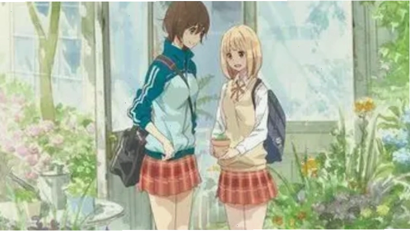 Asagao To Kase-san - Yamada và Kase-san trong vườn trường