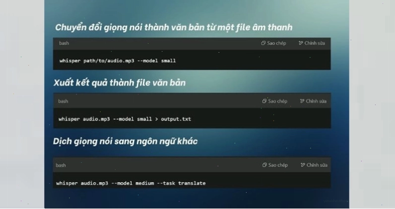 Bắt đầu trải nghiệm Whisper AI