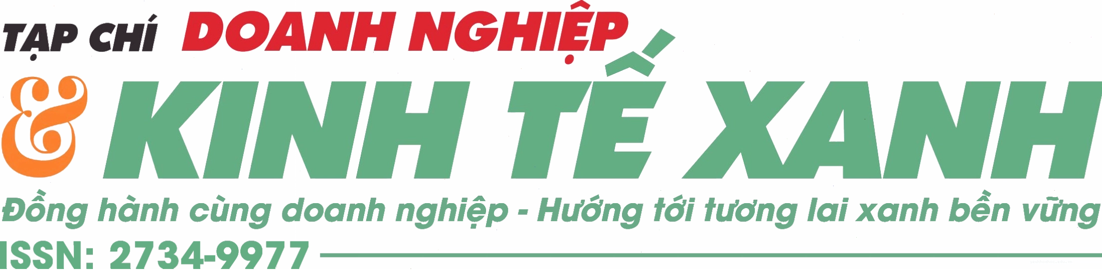 Biểu tượng Tạp chí Doanh nghiệp & Kinh tế xanh, nhấn mạnh về môi trường và phát triển bền vững