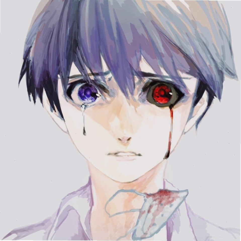 Bức hình nam Anime khóc thể hiện nỗi đau lòng