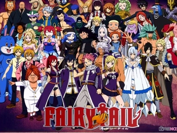 Các pháp sư trong Hội Pháp Sư Fairy Tail cùng nhau chiến đấu