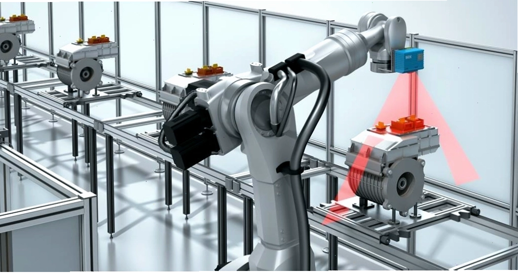 Cảm biến LiDAR 2D kết hợp với Robot công nghiệp