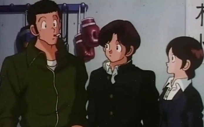 Cảnh trong anime boxing Slow Step