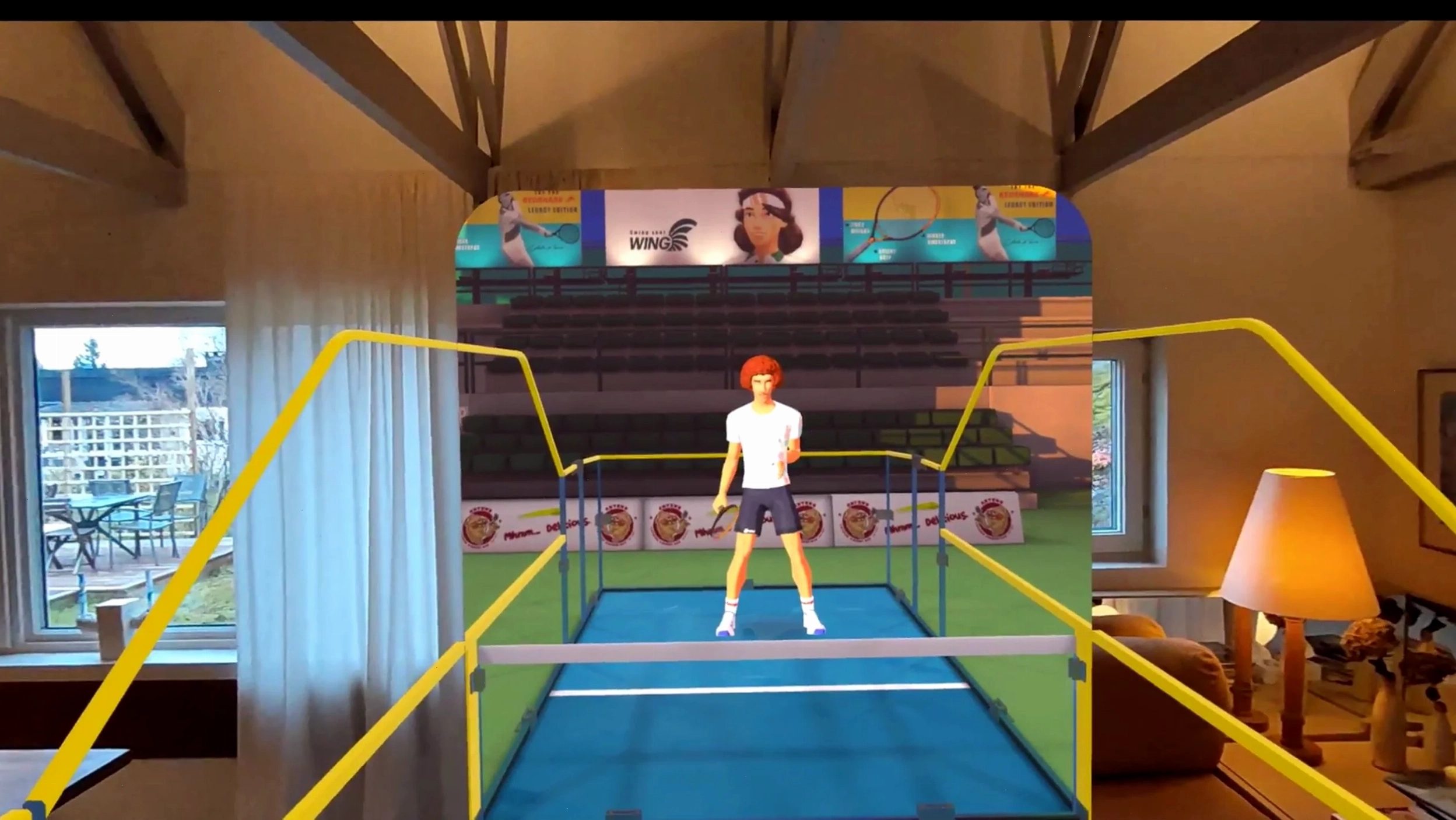 Chế độ Mixed Reality trong Racket Club