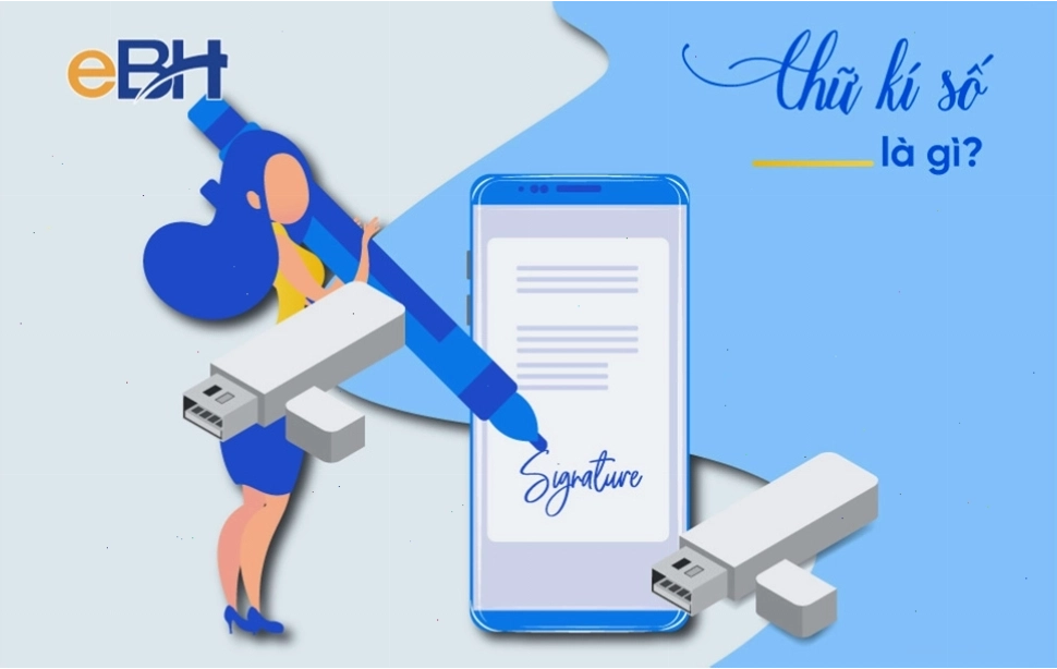 Chữ ký số tiếng anh là Digital signature