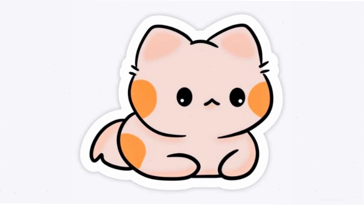 Chú mèo anime đang vui đùa với cuộn len