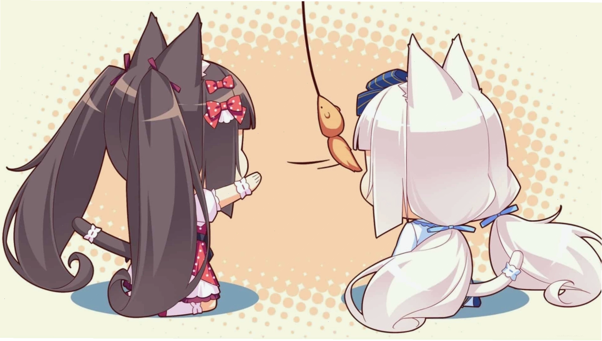 Cô gái anime chibi đáng yêu với đôi mắt to tròn