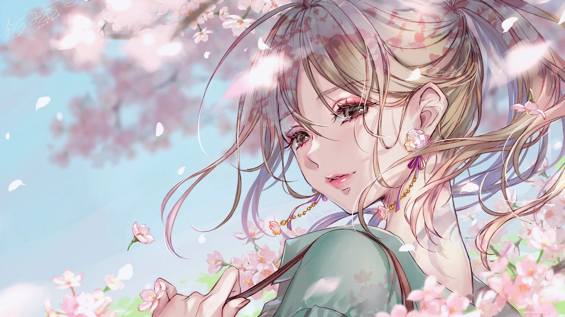 Cô gái anime tóc trắng với vẻ đẹp tinh khôi và cuốn hút