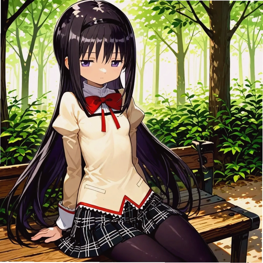 Cô gái anime với trang phục thời trang