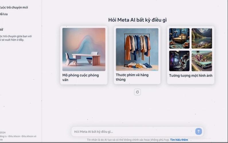Đặt câu hỏi cho Meta AI và bắt đầu trải nghiệm