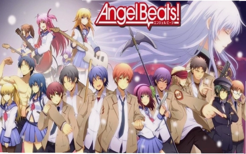Đội hình Angel Beats trong một cảnh phim đầy cảm xúc