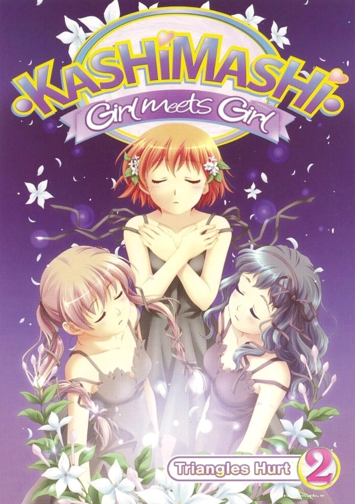 Hai nữ sinh anime đang trao đổi ánh mắt tình cảm