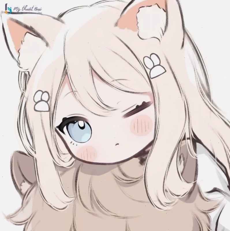 Hình ảnh anime chibi nữ dễ thương với mái tóc ngắn cá tính