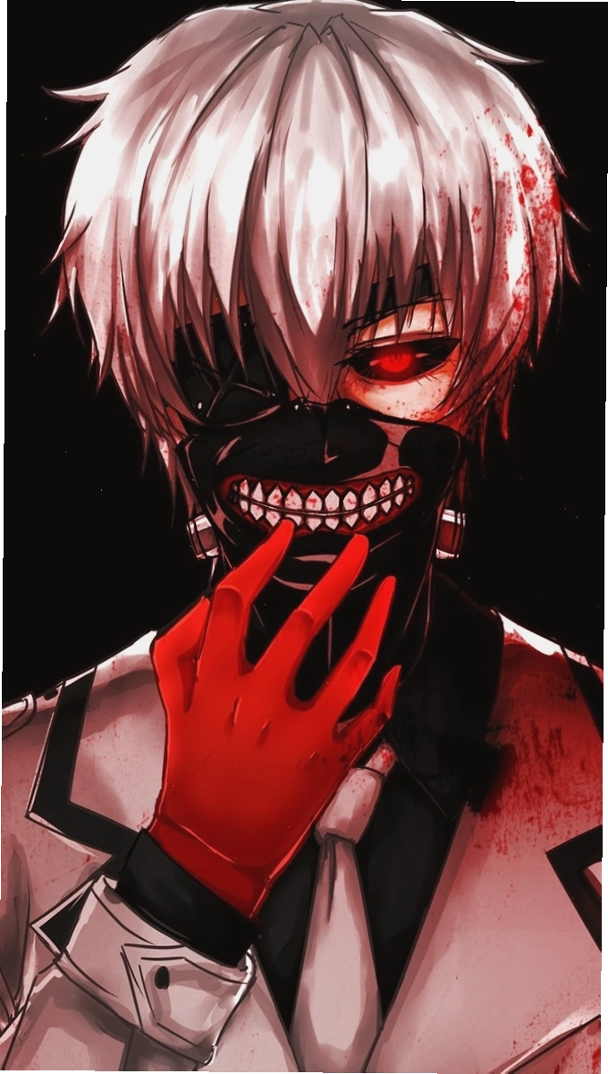 Hình ảnh anime nam ngầu đeo khẩu trang, ẩn giấu một phần gương mặt