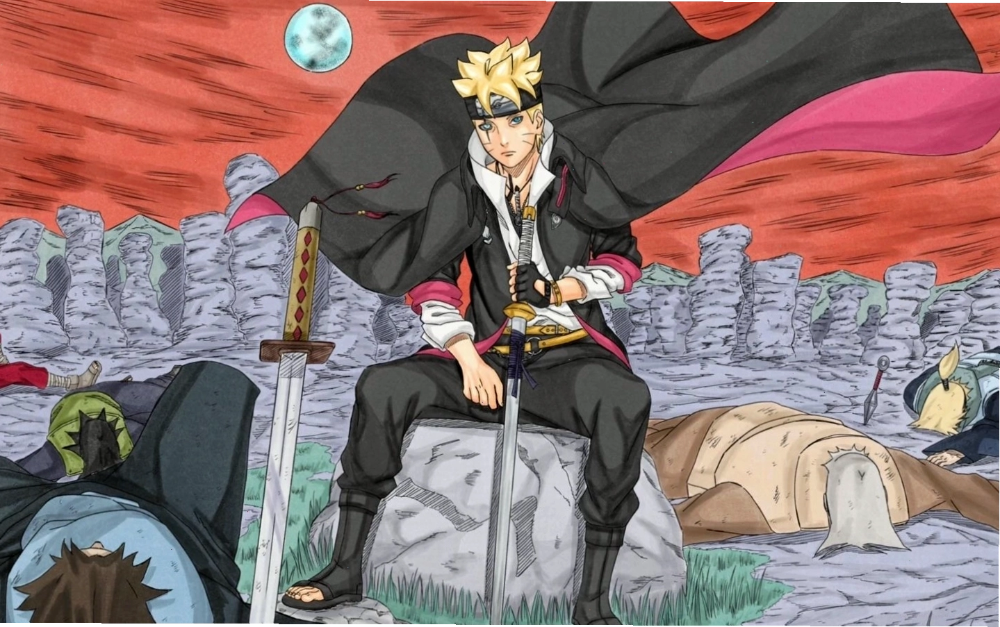 Hình ảnh Boruto lạnh lùng tiêu diệt kẻ thù