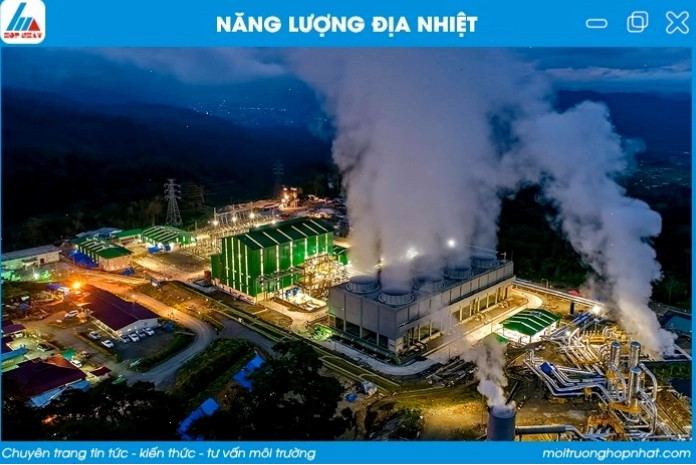 Hình ảnh giàn khoan khai thác năng lượng địa nhiệt