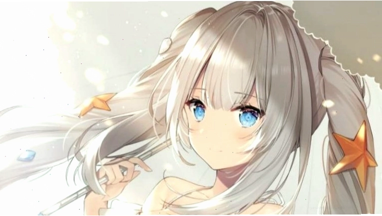 Hình ảnh Hatsune Miku tóc trắng quyến rũ