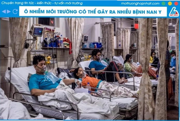 Hình ảnh minh họa các bệnh lý liên quan đến ô nhiễm môi trường