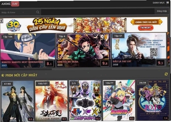 Hình ảnh minh họa các nhân vật anime hành động